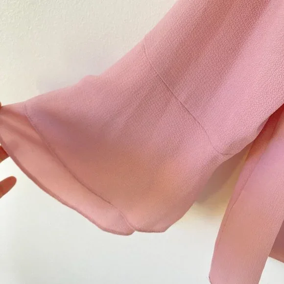 Papaya Women's Dusty Pink With Lace Detailing Long Sleeve Blouse Top Size UK 16 - Picture 7 of 12